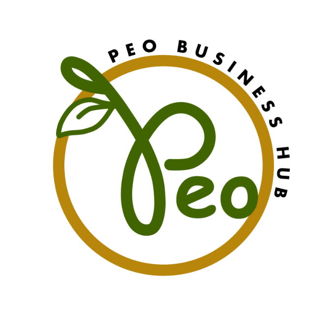 Peo Business Hub Round Logo with white background