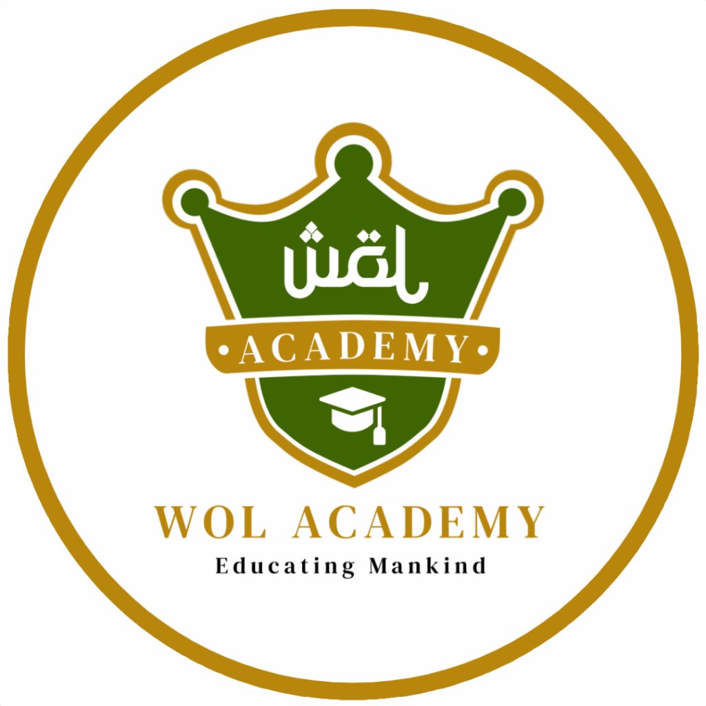 WOL Academy logo with white background