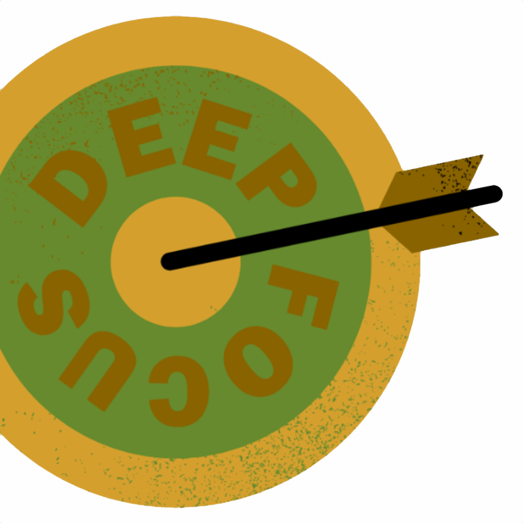 deep focus target with arrow